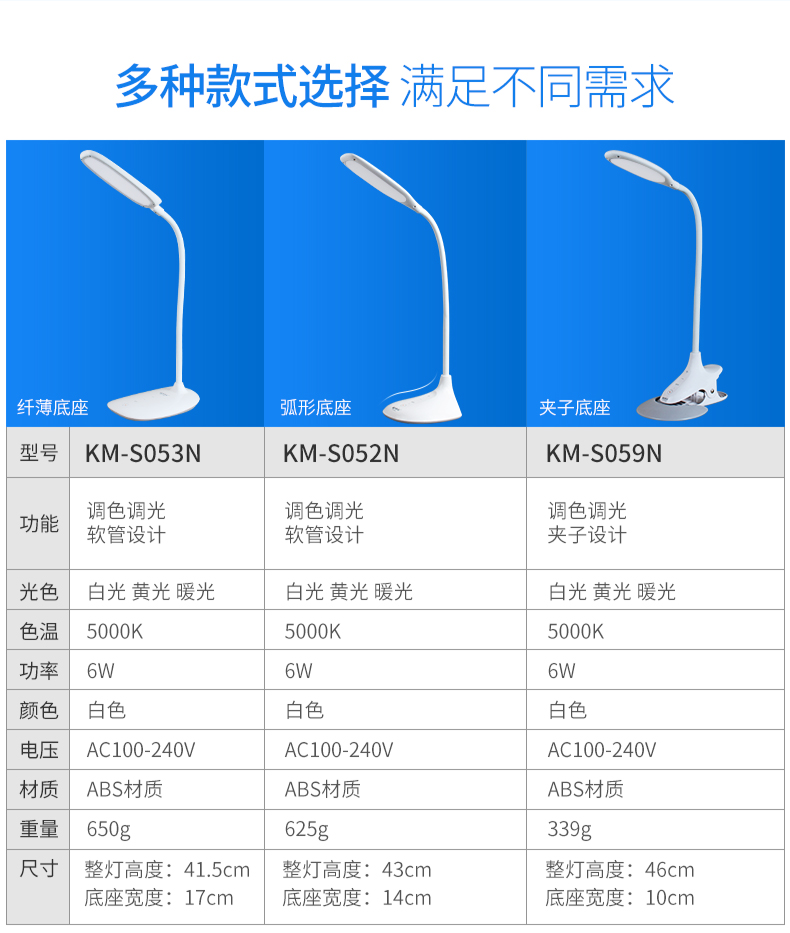 康铭led台灯说明书图片